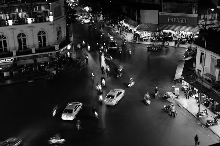Noční provoz ve městě